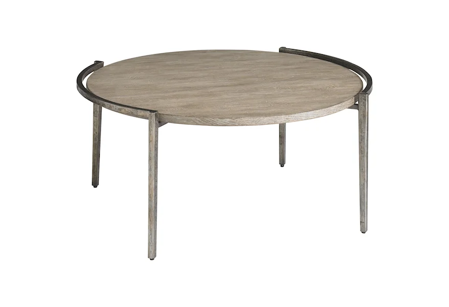Chelsea Pier Round Cocktail Table by Bassett at Esprit Decor Home Furnishings